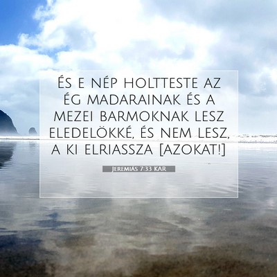 Jeremiás 7:33 KAR Bibliai verskép