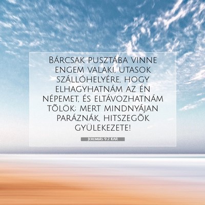 Jeremiás 9:2 KAR Bibliai verskép
