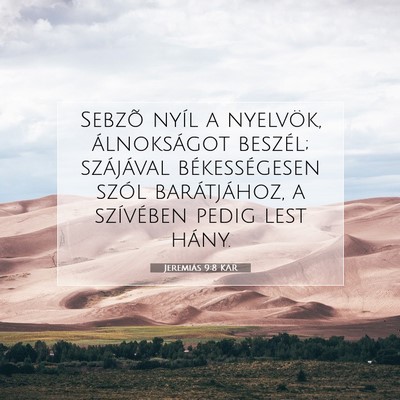 Jeremiás 9:8 KAR Bibliai verskép