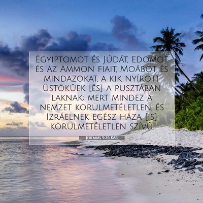 Jeremiás 9:26 KAR Bibliai verskép