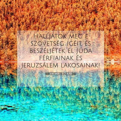 Jeremiás 11:2 KAR Bibliai verskép