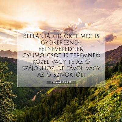 Jeremiás 12:2 KAR Bibliai verskép