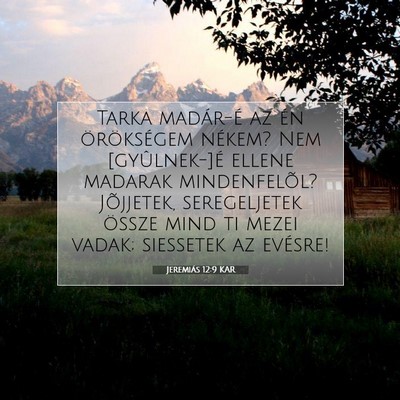 Jeremiás 12:9 KAR Bibliai verskép
