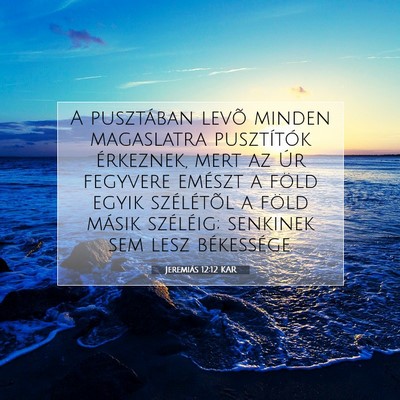 Jeremiás 12:12 KAR Bibliai verskép