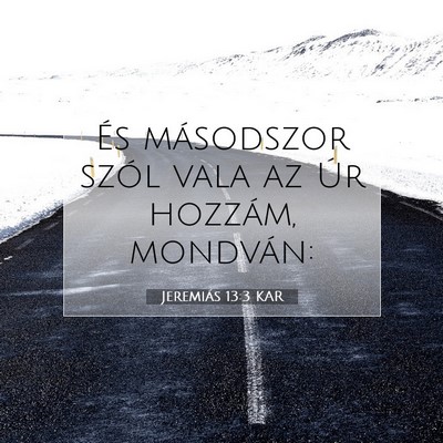 Jeremiás 13:3 Bibliai vers magyarázata