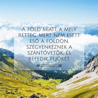 Jeremiás 14:4 KAR Bibliai verskép