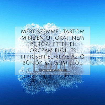 Jeremiás 16:17 KAR Bibliai verskép