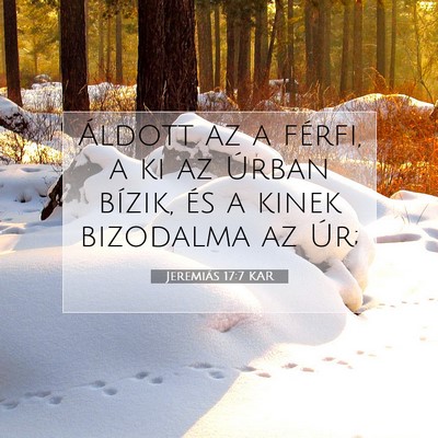 Jeremiás 17:7 KAR Bibliai verskép