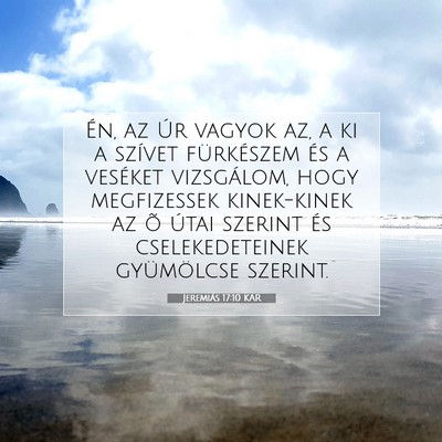 Jeremiás 17:10 KAR Bibliai verskép