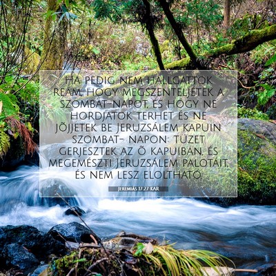 Jeremiás 17:27 KAR Bibliai verskép