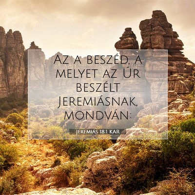 Jeremiás 18:1 KAR Bibliai verskép