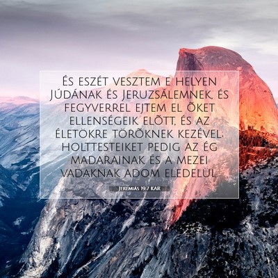 Jeremiás 19:7 KAR Bibliai verskép