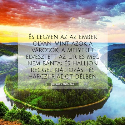 Jeremiás 20:16 KAR Bibliai verskép