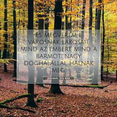 Jeremiás 21:6 KAR Bibliai verskép