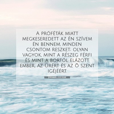 Jeremiás 23:9 KAR Bibliai verskép