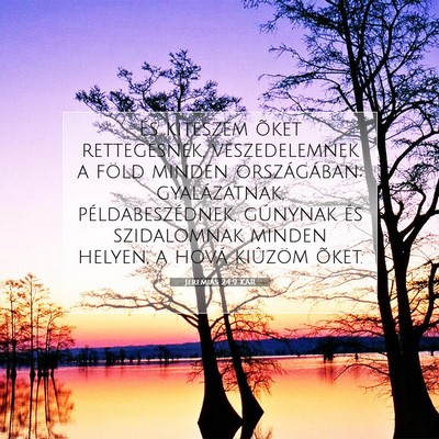 Jeremiás 24:9 KAR Bibliai verskép