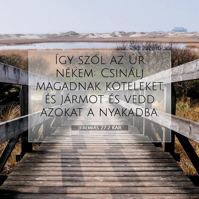 Jeremiás 27:2 KAR Bibliai verskép