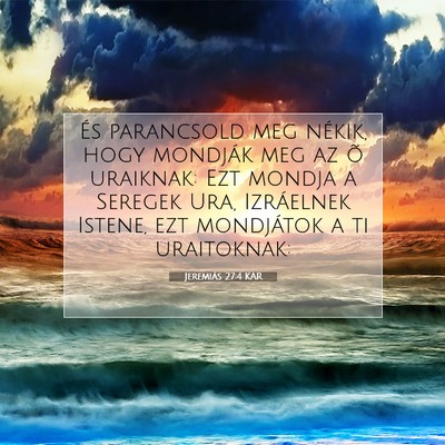 Jeremiás 27:4 KAR Bibliai verskép