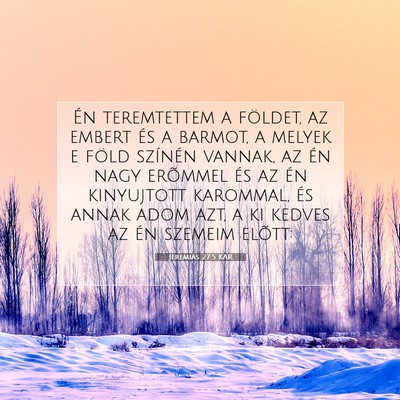 Jeremiás 27:5 KAR Bibliai verskép