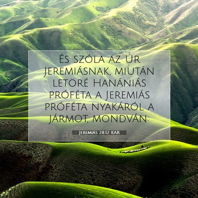 Jeremiás 28:12 KAR Bibliai verskép