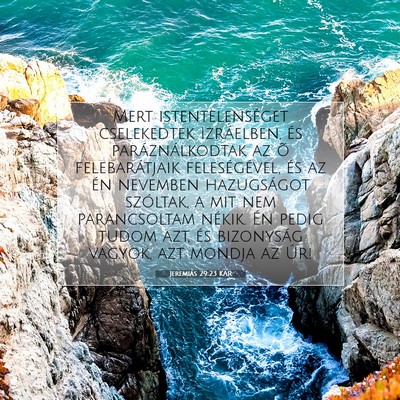 Jeremiás 29:23 KAR Bibliai verskép