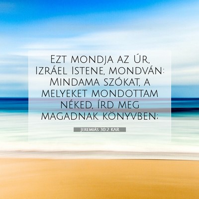 Jeremiás 30:2 KAR Bibliai verskép