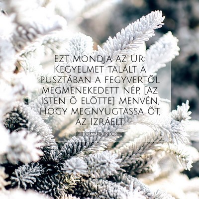 Jeremiás 31:2 KAR Bibliai verskép