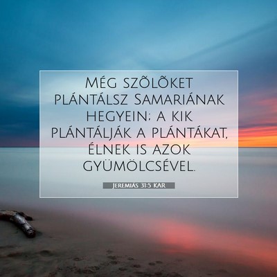 Jeremiás 31:5 KAR Bibliai verskép