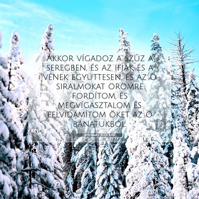 Jeremiás 31:13 KAR Bibliai verskép