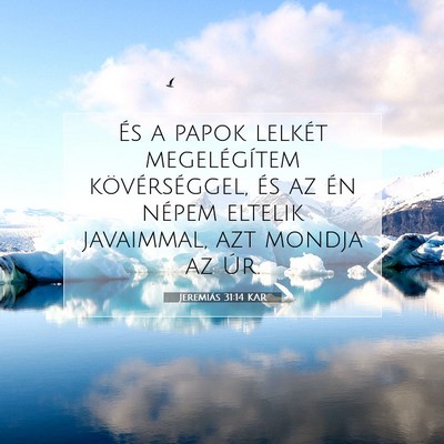 Jeremiás 31:14 KAR Bibliai verskép