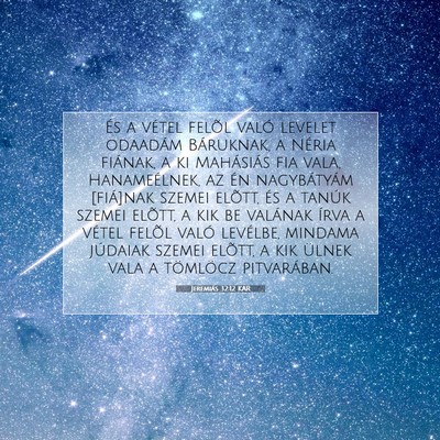 Jeremiás 32:12 KAR Bibliai verskép