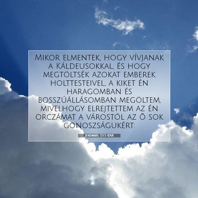 Jeremiás 33:5 KAR Bibliai verskép