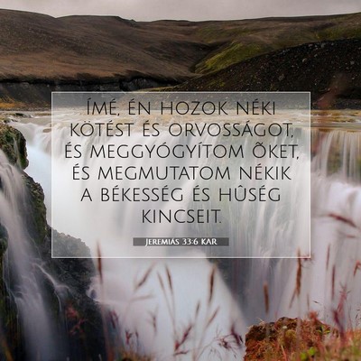 Jeremiás 33:6 KAR Bibliai verskép