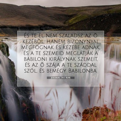 Jeremiás 34:3 KAR Bibliai verskép