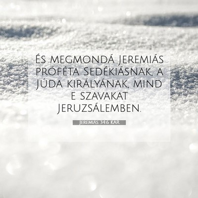 Jeremiás 34:6 Bibliai vers magyarázata