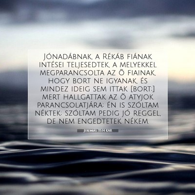 Jeremiás 35:14 KAR Bibliai verskép
