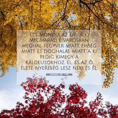 Jeremiás 38:2 KAR Bibliai verskép
