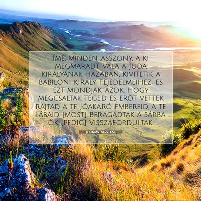 Jeremiás 38:22 KAR Bibliai verskép