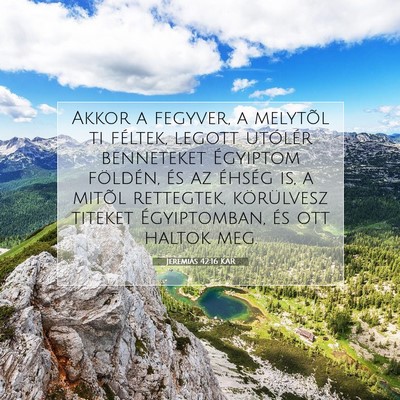 Jeremiás 42:16 KAR Bibliai verskép