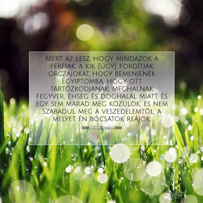Jeremiás 42:17 KAR Bibliai verskép
