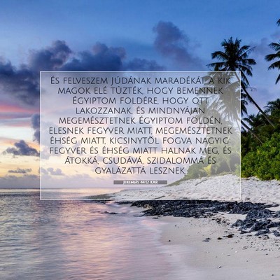 Jeremiás 44:12 KAR Bibliai verskép