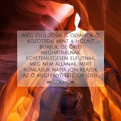 Jeremiás 46:21 KAR Bibliai verskép