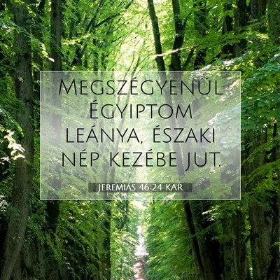 Jeremiás 46:24 KAR Bibliai verskép