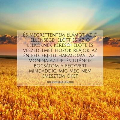 Jeremiás 49:37 KAR Bibliai verskép