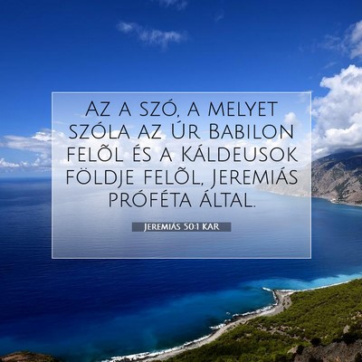 Jeremiás 50:1 KAR Bibliai verskép