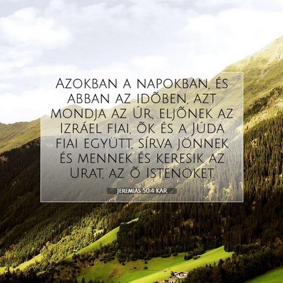 Jeremiás 50:4 KAR Bibliai verskép