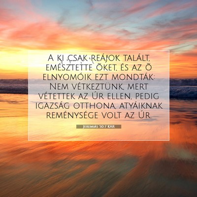 Jeremiás 50:7 KAR Bibliai verskép