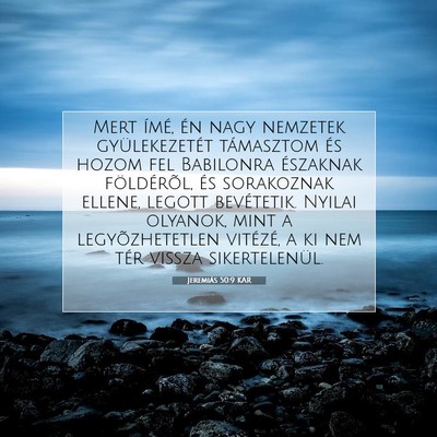 Jeremiás 50:9 KAR Bibliai verskép