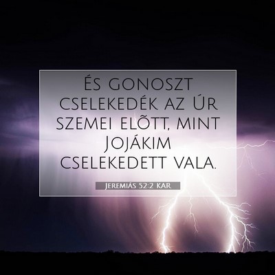 Jeremiás 52:2 KAR Bibliai verskép