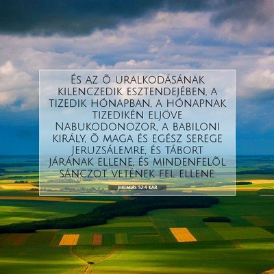 Jeremiás 52:4 KAR Bibliai verskép